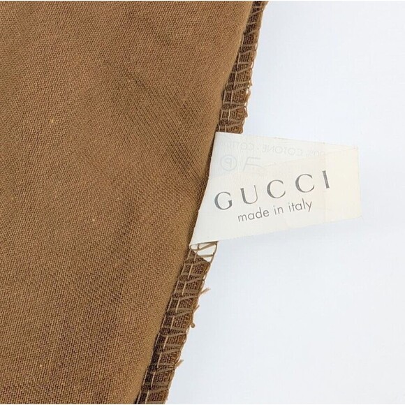 GUCCI Dust Bag Size Large Brown 15" x 8" Cotton Made in Italy - Picture 8 of 10